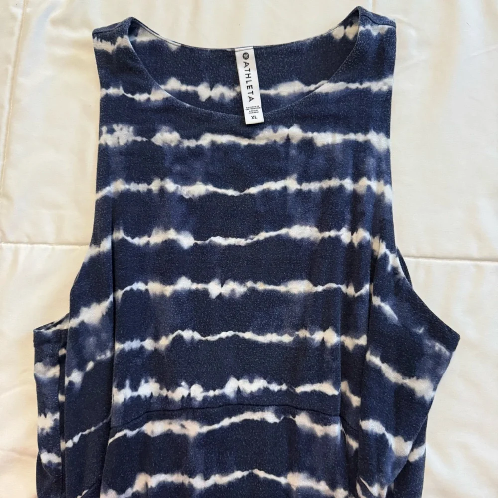 Athleta Santorini Thera Print Tie Dye Dress Size XL - Picture 6 of 9